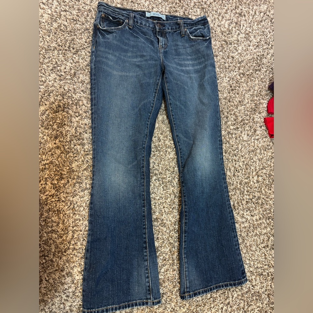 Vintage GAP Women's Flare Jeans in Deep Blue
